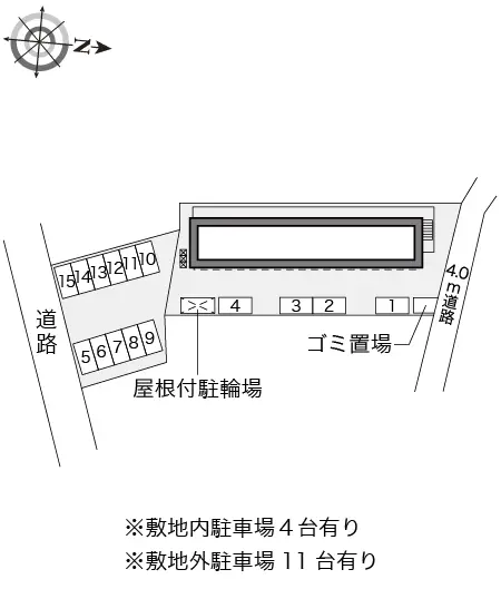 ★手数料０円★北葛飾郡松伏町松伏　月極駐車場（LP）